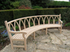 Curved Garden Bench